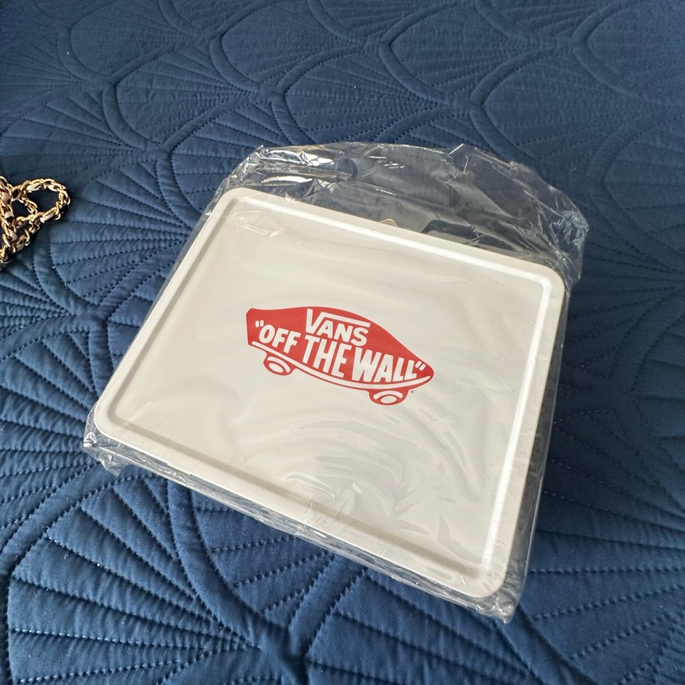 Vans White with Red Logo lunch box